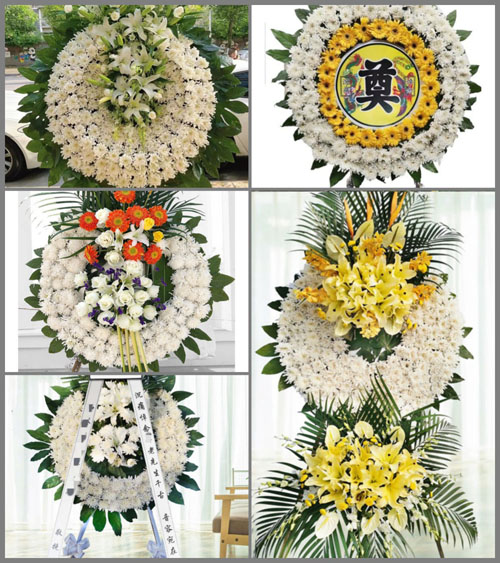 广东梅州市平远县八尺镇个竹村花圈速递