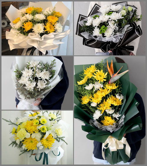 广东梅州市平远县八尺镇个竹村白事花束代送